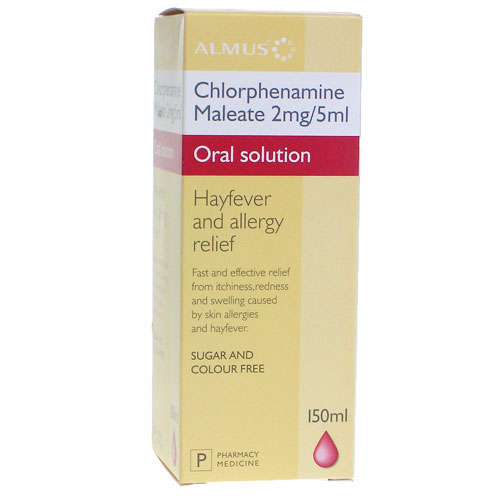 Chlorphenamine Maleate/Elixir 2mg/5ml 150ml