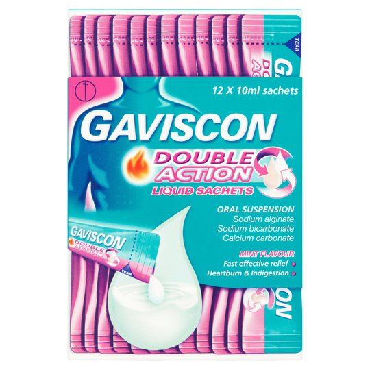 Gaviscon Double Action Liquid Sachets 12 Sachets