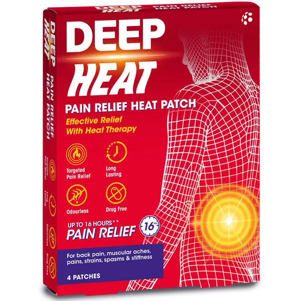 Deep Heat Pain Relief Heat Patch 4 Patches