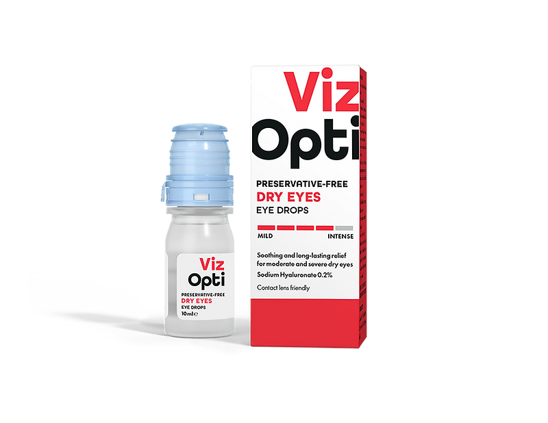 VizOpti Dry Eyes Preservative-Free Eye Drops 10ml