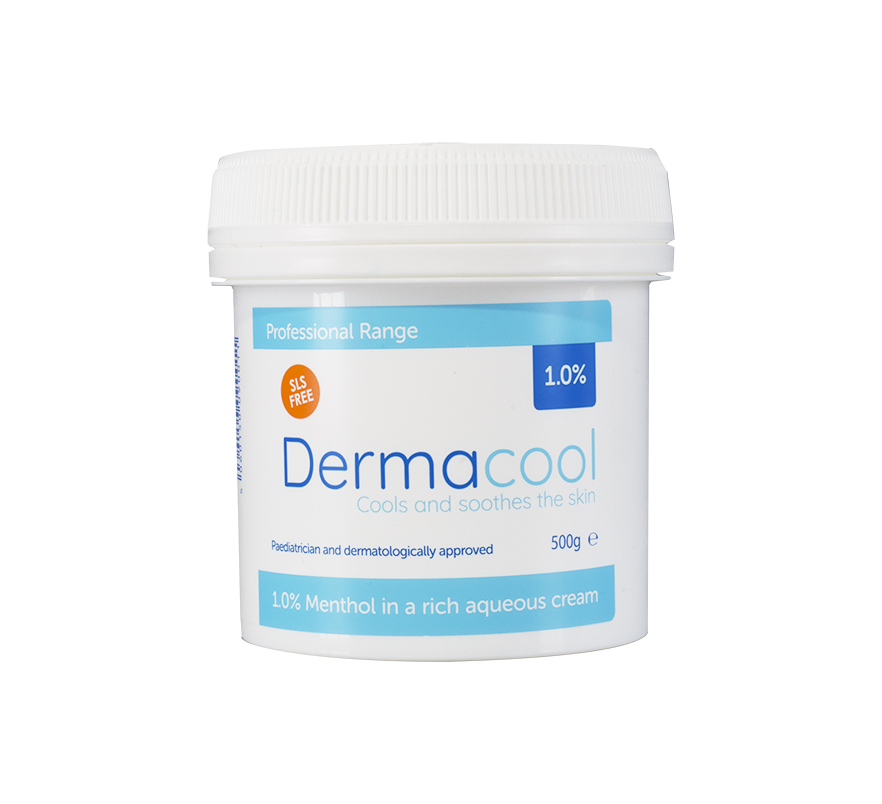 Dermacool Menthol Aqueous Cream 1% 500g Pot