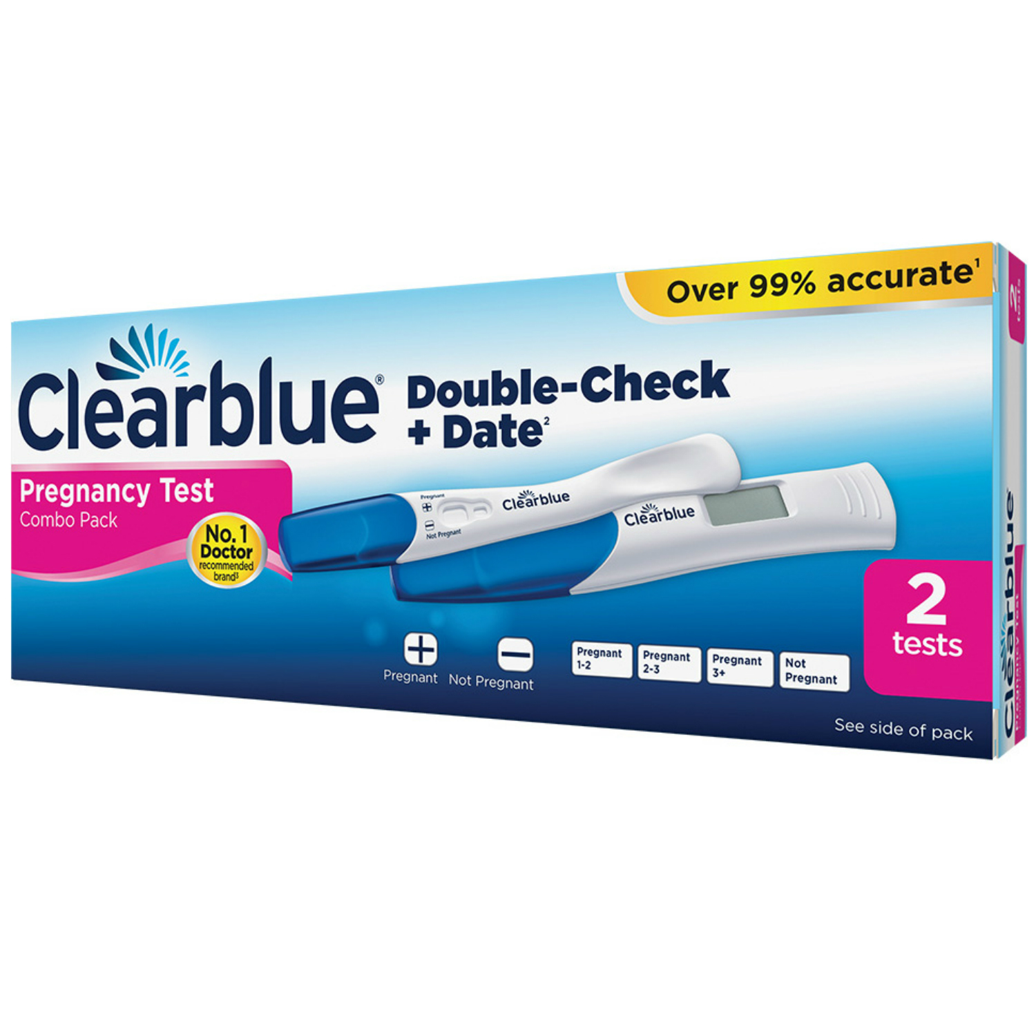 Clearblue One Step Pregnancy Test Kit 2 Tests