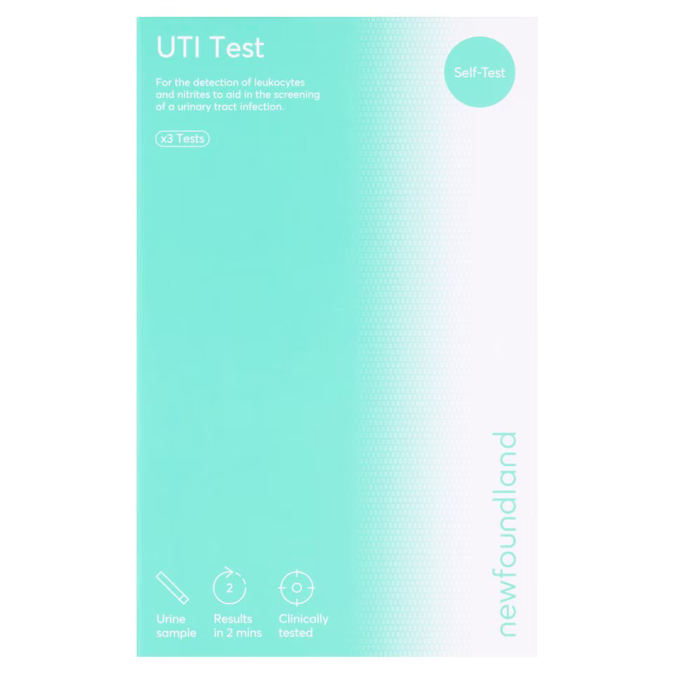Newfoundland Urinary Tract Infection Test Kit 3x Test Strips