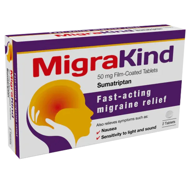 MigraKind Sumatriptan 2 Tablets