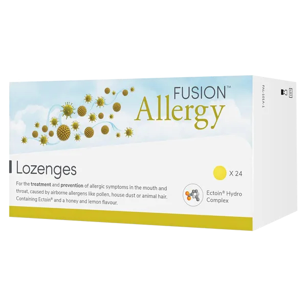 Fusion Allergy Lozenges Honey & Lemon Flavour 24 Lozenges EXP: 07/2024