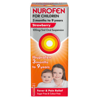 Nurofen For Children 3 Months To 9 Years Strawberry (100ml)