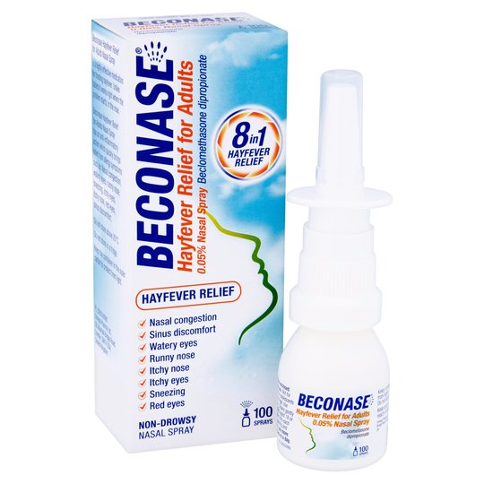 Beconase Hayfever Relief for Adults Nasal Spray 100 Sprays