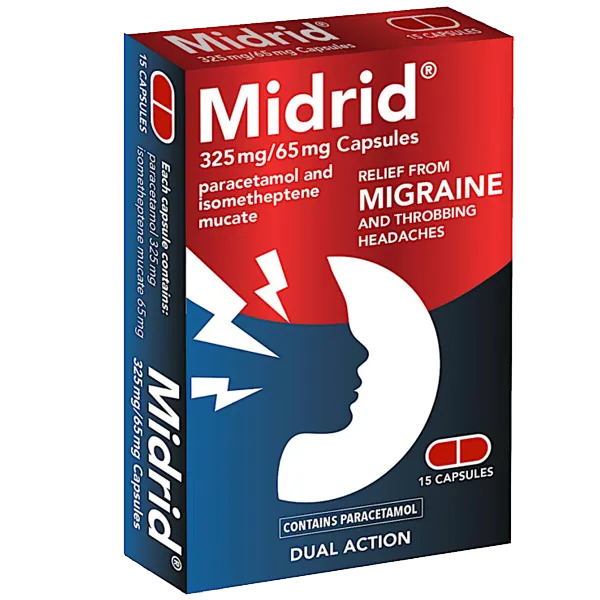 Midrid Migraine Relief Capsules 15 Capsules