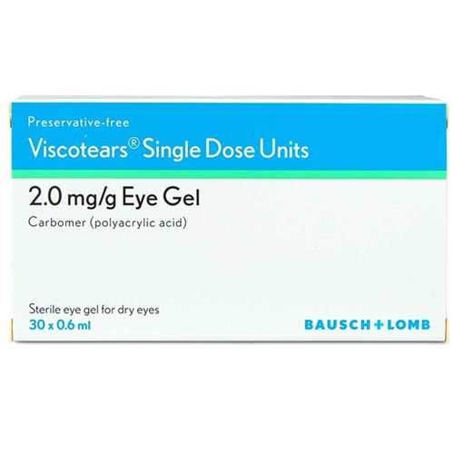 Viscotears Single Dose Units 2mg/g 30 Pack