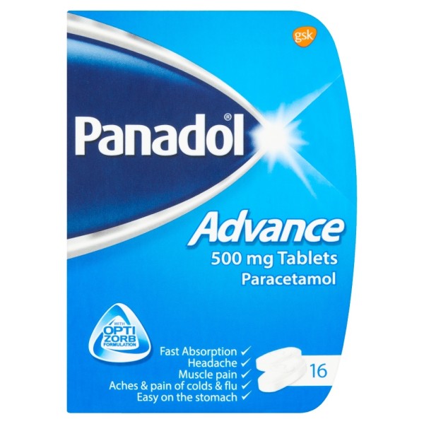 Panadol Advance 500mg Tablets 16 Tablets
