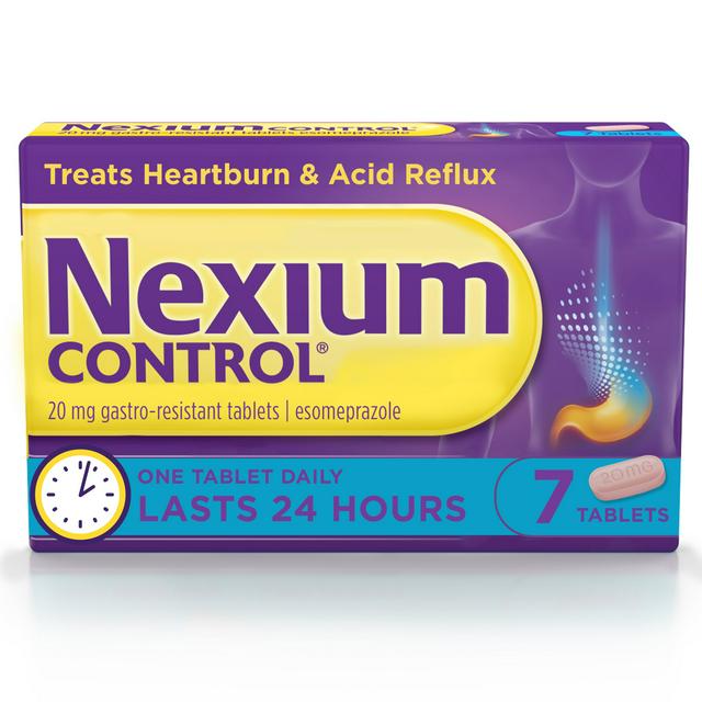 Nexium Control 20mg Gastro-Resistant Tablets 7 Tablets