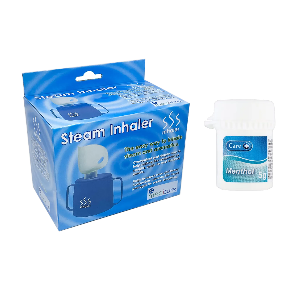 Medisure Steam Inhaler Cup with Menthol Crystals (5g)