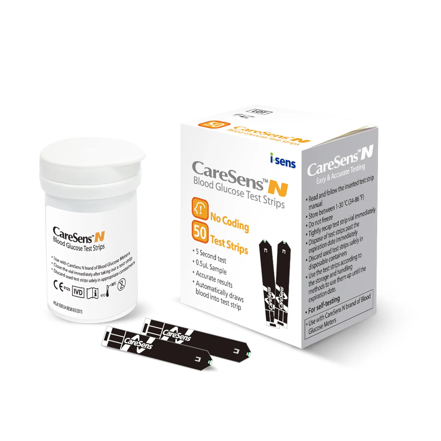 CareSens N Blood Glucose Test Strips 50 Pack