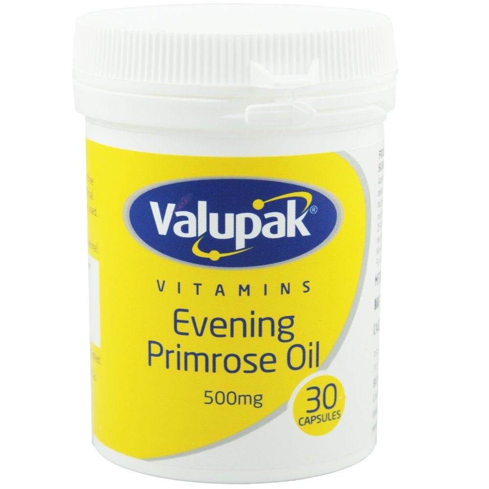 Valupak Vitamins Evening Primrose Oil 500mg (30 Capsules)
