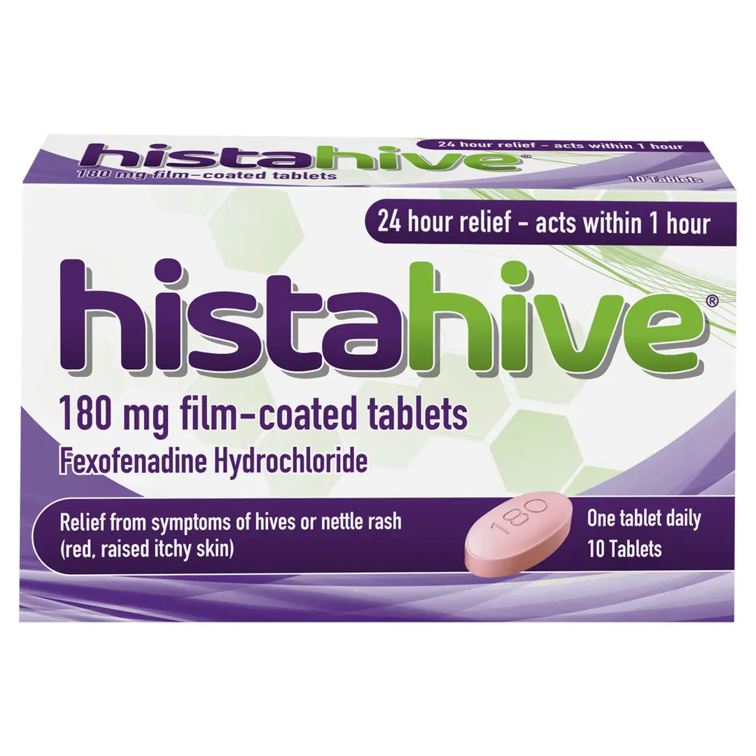 Histahive Fexofenadine Hydrochloride 180mg 10 Tablets