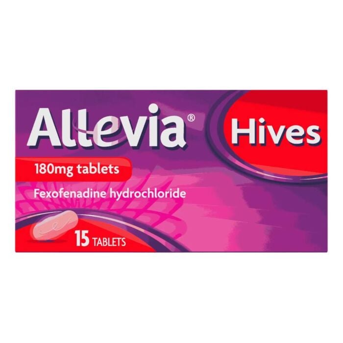 Allevia Hives 180mg Tablets 15 Tablets